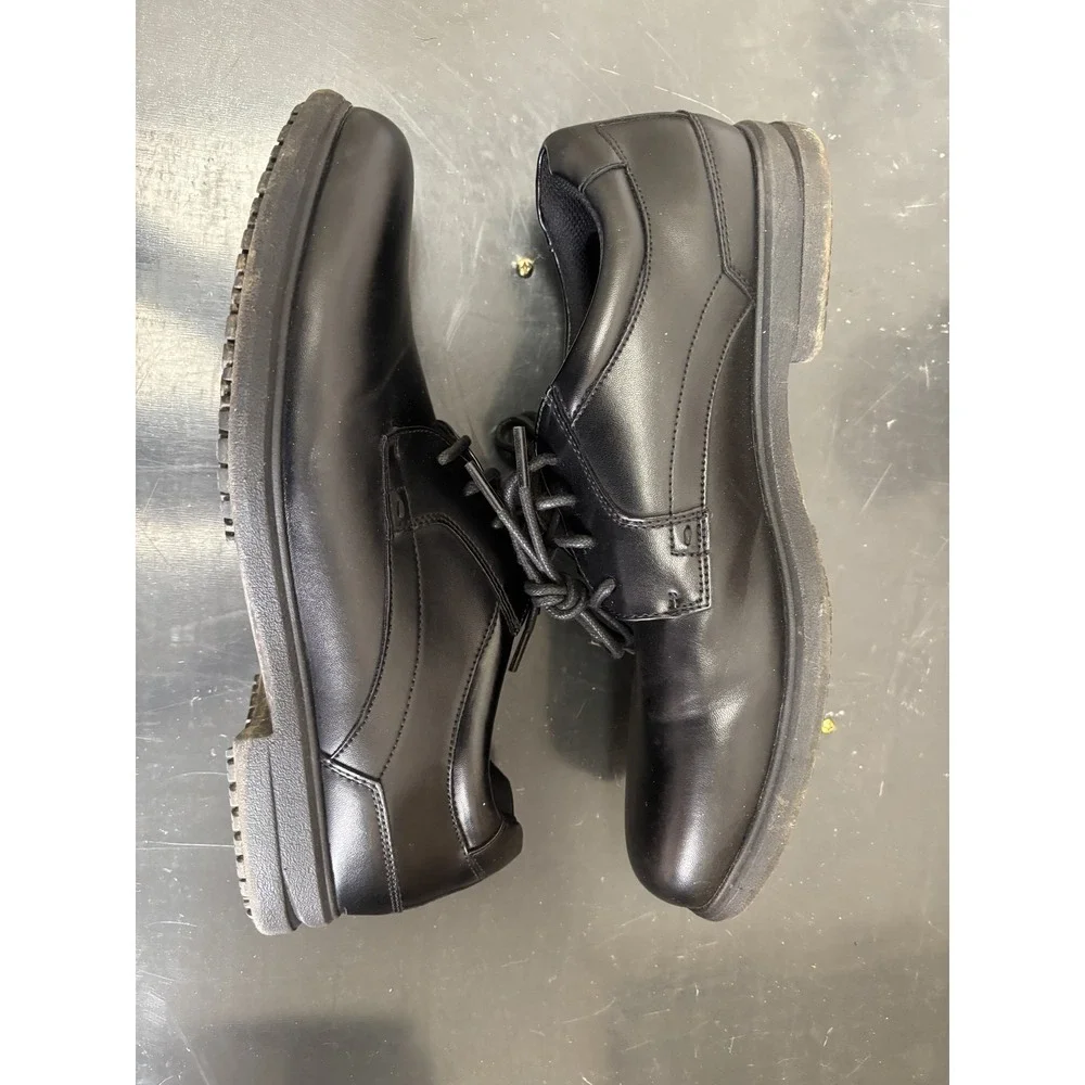Nunn Bush Men's Black Lace-Up Dress Shoes Slip Resistant Memory Foam US 10.5M